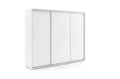 Zdjęcie produktu dla Szafa A24 biała z drzwiami przesuwnymi  – 278 x 62 x 245 cm