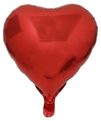 Produktbild von Folienballon Herz, rot, ca. 45 cm