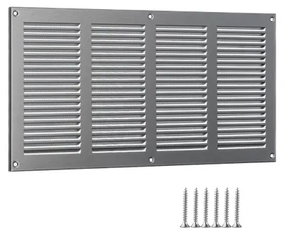 Productafbeelding van Ventilatierooster 400 x 200 mm van roestvrij staal