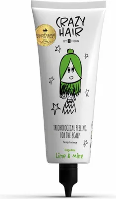 Zdjęcie produktu dla HISKIN Crazy Hair Trichologiczny peeling do skóry głowy – limonka i mięta (Limette und Minze) 100 ml