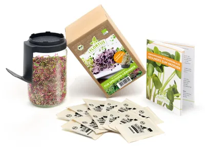 Produktbild von Keimsprossen Anzuchtset - Für Sprossenliebhaber (6 Sorten) | Keimsprossen Sets von FLORTUS