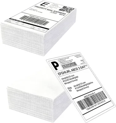 Productafbeelding van Verzendlabels zelfklevend, thermische adreslabels, 100 x 150 mm, 500 stuks, BPA-vrij, voor pakket-tracking