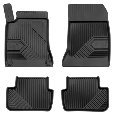 Image de Tapis de sol en caoutchouc pour Mercedes-Benz Klasa A W176 2012-2018 – 4 pièces, noirs, sur mesure