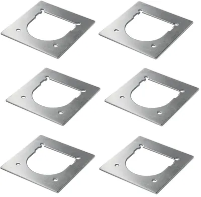 Produktbild von Gegenplatte Zuchmulde 6x Montageplatte Zurröse Ladungssicherung 132x142 Anhänger