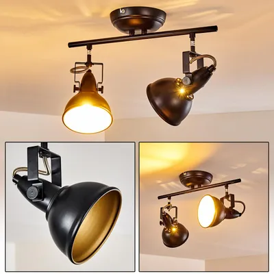 Produktbild von Arazane »Arazane« Deckenlampe aus Metall in Schwarz/Gold