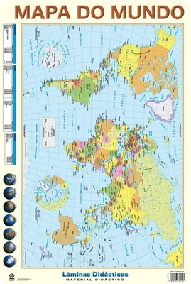 Obrázek produktu pro Lamina didactica portugalská mapa světa