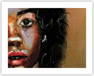 Produktbild von Poster - Poster ohne Rahmen - Pastos Porträt afrikanisch - 50x40 cm - Wand Bild - Wanddeko - Wandbilder - Kunstposter - Wandposter - Bilder - Kunstdruck - Wanddekoration - Wandbild - P2XAA50x40-4674
