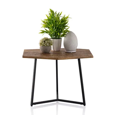 Produktbild von Couchtisch Beistelltisch nachhaltig Wohnzimmer Tisch Inka Metall Gestell schwarz