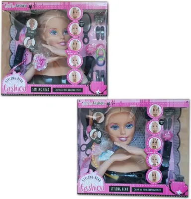 Produktbild von KiddyGo Frisierkopf Puppen Friseurset mit Zubehör - Übungskopf Spielzeug