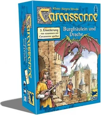 Produktbild von Hans im Glück Carcassonne, Burgfräulein und Drache, Erweiterung 3
