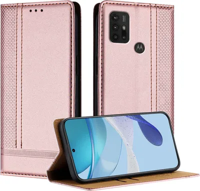 Image de Etui pour Motorola Moto G10 G20 G30 étui en cuir avec fonction stand Rose