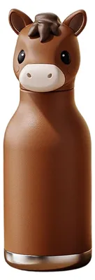 Immagine prodotto di Borraccia in acciaio inossidabile con cannuccia, per bambini - 480 ml