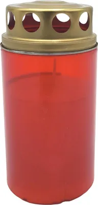 Produktbild von Grabkerze rot Grablicht Gedenkkerze Trauerkerze Tagebrenner Grableuchte