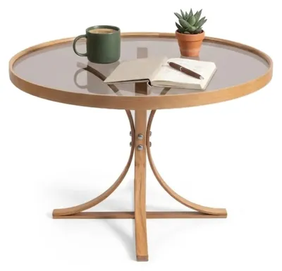 Produktbild von Santhia - Couchtisch, 80x80x47h cm, Eiche Braun, Rund