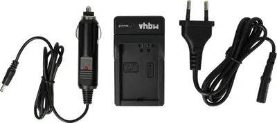 Produktbild von vhbw Ladegerät kompatibel mit Canon EOS 1000D, 450D, 500D, Kiss F, Kiss X2 Kamera Camcorder/Akku - Ladeschale, Kfz-Adapter, Ladeanzeige, 8,4 V
