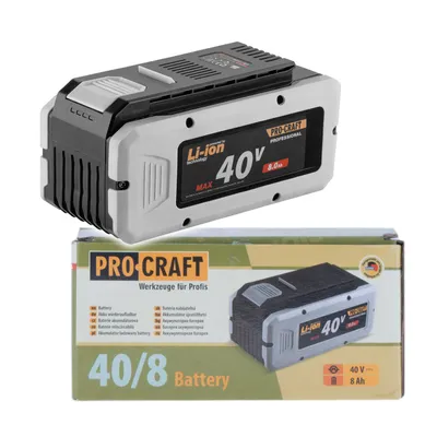 Produktbild von Procraft 40/8 Akku 40 V  8,0 Ah / 8000 mAh Li-Ion mit Ladestandsanzeige