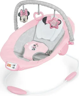 Produktbild von BRIGHT STARTS - Minnie Mouse vibrierende Liege Rosy Skies