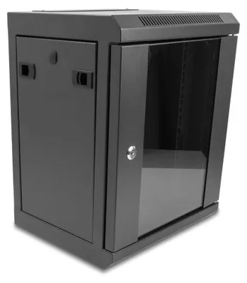 Immagine prodotto di DELOCK 10" Netzwerkschrank mit Glastür 8 HE schwarz