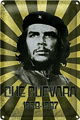 Produktbild von Blechschild Retro 20x30cm Che Guevara 1928-1967 Kuba Cuba