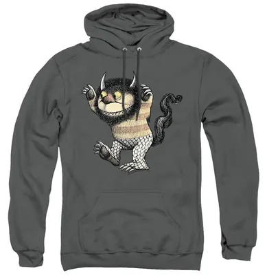 Productafbeelding van Where The Wild Things Are - Hoodie voor heren/dames, uni model, TV40534 (maat M) (houtskoolkleur)