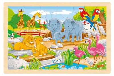 Productafbeelding van goki Inlegpuzzel: Boerderij/Dierenpark