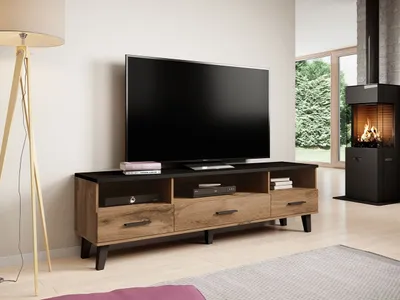 Obrázek produktu pro TV stolek 180 cm OLINA - dub wotan / černý