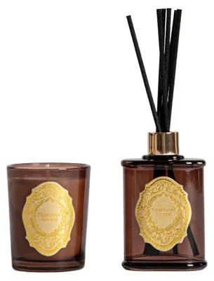 Obrázek produktu pro HOMLA Sada vůní ORNAMENTS, perníček, karamel, 70 g + 50 ml