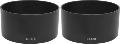 Obrázek produktu pro 2ks ET67B Plastová krytka objektivu pro fotoaparát Lehká krytka vhodná pro objektiv EFS 60mm F/2.8 USM