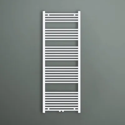 Produktbild von Mai & Mai Design Badheizkörper 60x160cm Weiß Seitenanschluss & Mittelanschluss Handtuchtrockner Röhrenheizkörper Badheizung Ohne Heizstab