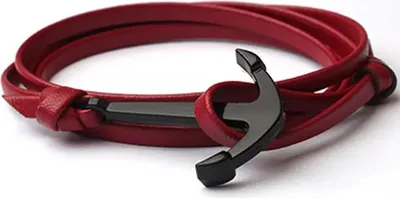 Image de Bracelet NO-34378 Bordeaux pour hommes - Élégance KP34378
