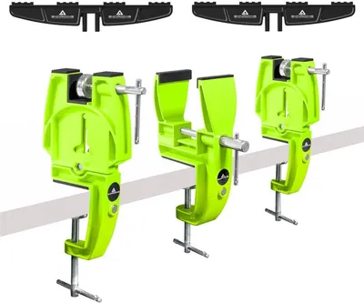 Zdjęcie produktu dla Zacisk narciarski SkinRocks Ski Vise Racing z uniwersalnym adapterem zielony