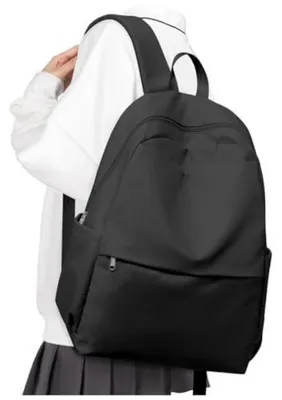 Produktbild von Schulrucksack Teenager Mädchen Jungen Wasserdicht Leicht Freizeit Rucksack Damen Schwarz