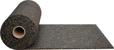 Produktbild von Gummimatte 2 cm Anti-Vibrationsmatte Antirutschmatte 100 x 125 x 2 cm, schwarz