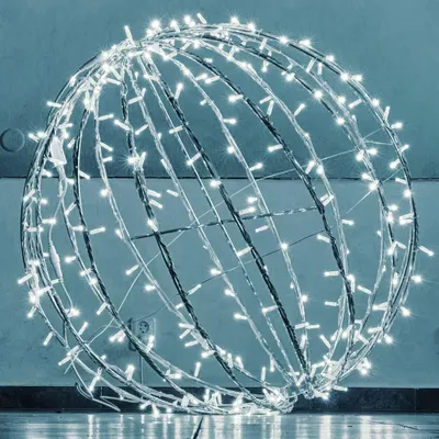 Obrázek produktu pro DECOLED LED svítící koule, ledově bílá, Ø 100 cm