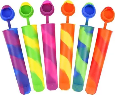 Produktbild von Eisform - Eiswürfelform - 6-Pack Wasser-Eisform - Eisform mit Deckel - Silikon-Eisform - wieder verwendbare Wasser-Eisform für Kinder - BPA-frei