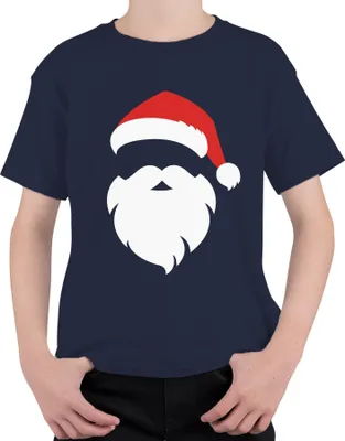 Produktbild von Santa Weihnachtsmann Weihnachtsoutfit - Weihnachten Weihnachtsgeschenk Christmas Uni Kinder T-Shirt, Navy, 116