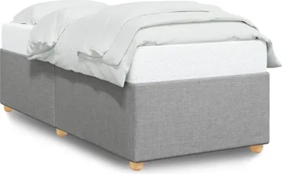 Produktbild von vidaXL Bettgestell ohne Matratze Hellgrau 80x200 cm Stoff