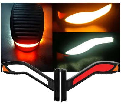 Image de Lot de 2 feux de position Cobra, avec clignotants, effet néon, feux de position latéraux et feux de gabarit pour camions/semi-remorques, 19 cm