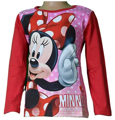 Produktbild von Langarmshirt für Mädchen mit Minnie Mouse, 100% Baumwolle