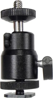 Image de STARBLITZ Mini Rotule capacité 2 kgs à encastrer sur griffe de flash
