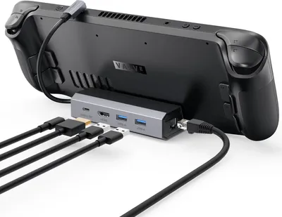Obrázok produktu pre Adaptér JSAUX HUB USB-C pre konzolu Steam Deck, HDMi 4k 60Hz 100W, dokovacia stanica 5 v 1 pre konzolu Steam Deck, príslušenstvo pre konzolu Steam Deck