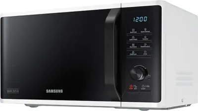Produktbild von Samsung MS23K3515AW/EF, Arbeitsplatte, Solo-Mikrowelle, 23 l, 800 W, Eingebautes Display, LED
