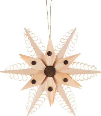 Produktbild von Christbaumschmuck Spanstern (11,5cm) von Dregeno Seiffen