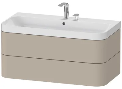 Produktbild von DURAVIT HP4348E6060 WTU m. Happy D.2 Plus, 2 SchK., 2 HL,