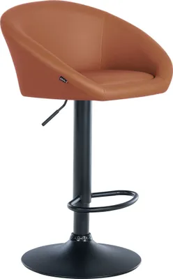Produktbild von Barhocker HLO-CP312 Kunstleder schwarz  hellbraun