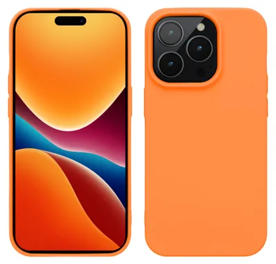 Produktbild von kwmobile Hülle für das iPhone 14 Pro Hülle - weiche und schlanke TPU Silikon Handyhülle - stoßabsorbierendes flexibles Case - kabelloses Laden -