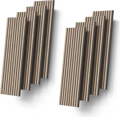 Immagine prodotto di Pannello acustico Livinity Grivola Marrone 8 pezzi, Model 59297