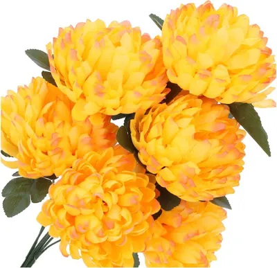 Produktbild von Dekolo Künstliche Blumen Chrysanthemen-Blumensträuße für den Friedhof