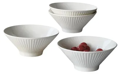 4er-Set Ramenschalen aus Keramik, 800 ml, 17 cm, mikrowellengeeignet
