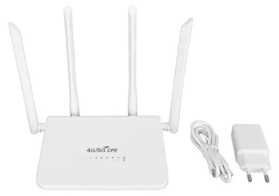 Immagine prodotto di Router wireless CPE R103 5M 4G LTE con slot per scheda SIM 300 Mbit/s Sblocca l'hotspot Wi-Fi mobile 4 antenne da 5 dBi per l'Asia 100-240 V UE